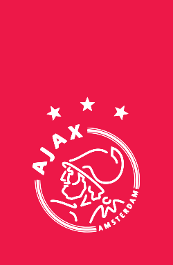 Ajaxi logo - valge-roosa