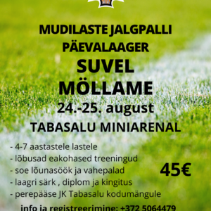 JK Tabasalu mudilaste jalgpalli päevalaager toimub 24.-25.augustil