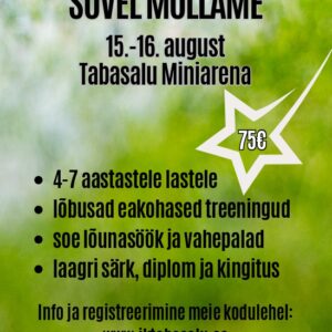 JK Tabasalu mudilaste jalgpalli päevalaager toimub 15.-16.augustil