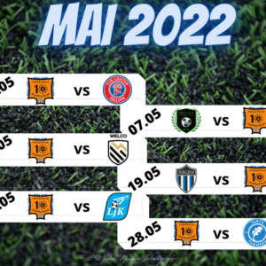 Esindusmeeskonna mängude kalender – MAI 2022