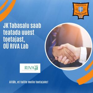 JK Tabasalu uus toetaja OÜ RIVA Lab