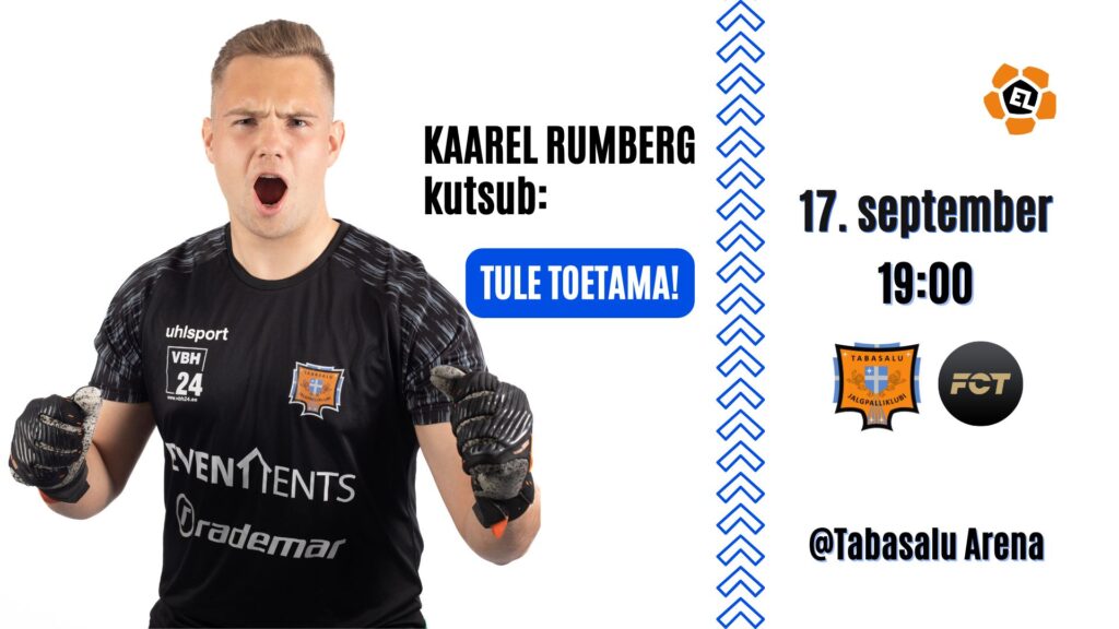 MÄNGUPÄEV! Esindusmeeskond võõrustab FC Tallinnat kell 19:00