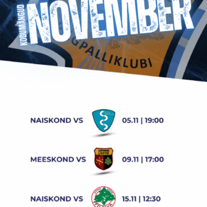 Novembri kodumängud Tabasalu Arenal