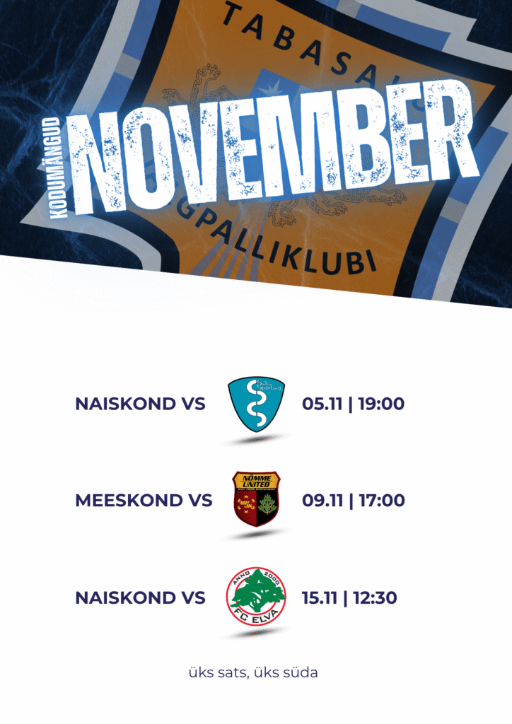 Novembri kodumängud Tabasalu Arenal