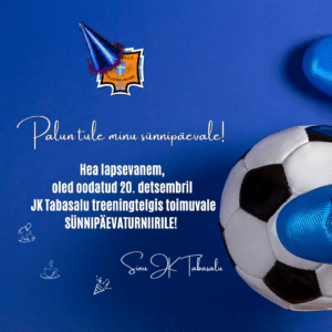 JK Tabasalu SÜNNIPÄEVATURNIIR LAPSEVANEMATELE 20.12.2025