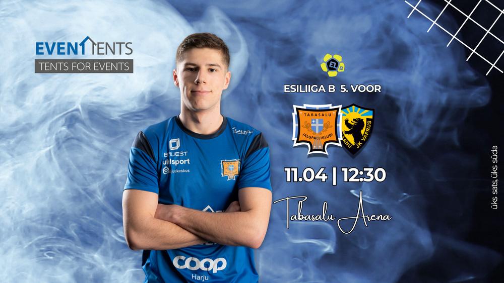 HOMME 11.04 Tabasalu Arenal toimub meeskonna kodumäng