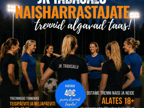 JK Tabasalu naisharrastajad alustavad taas trennidega!